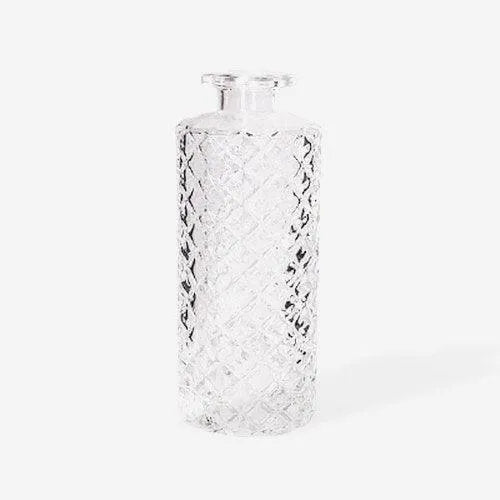 復古浮雕玻璃花瓶 - 菱形紋 - NANOKA LIVING |和洋選品