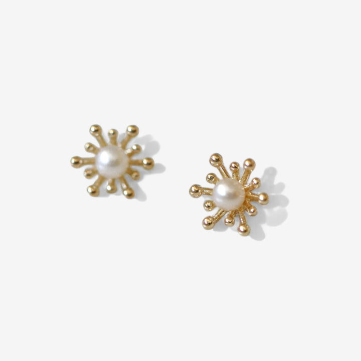 花蕊珍珠耳環-金 - NANOKA LIVING ｜和洋選品