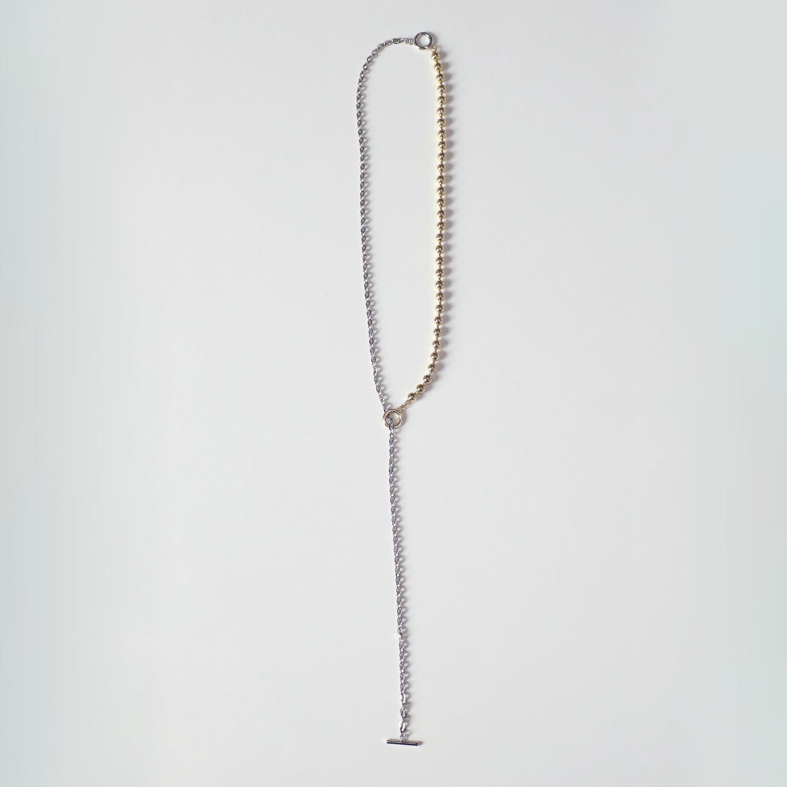 多變風格雙色垂墜項鍊- 金銀日本製– NANOKA LIVING ｜和洋選品