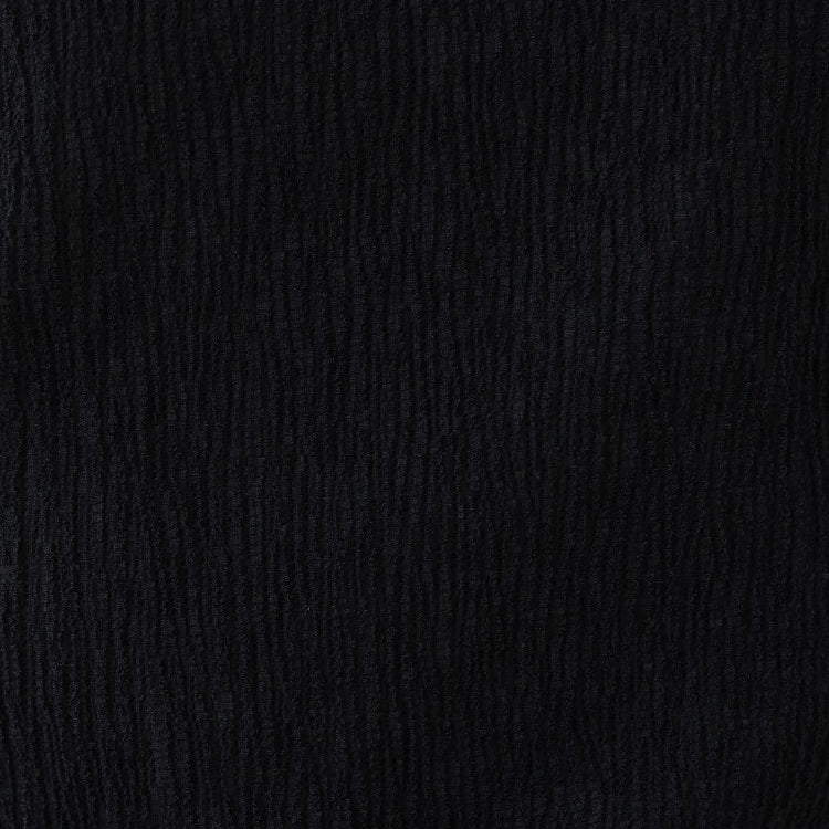 立體圈紗簡約剪裁上衣 - 黑｜INDIVI 日本製