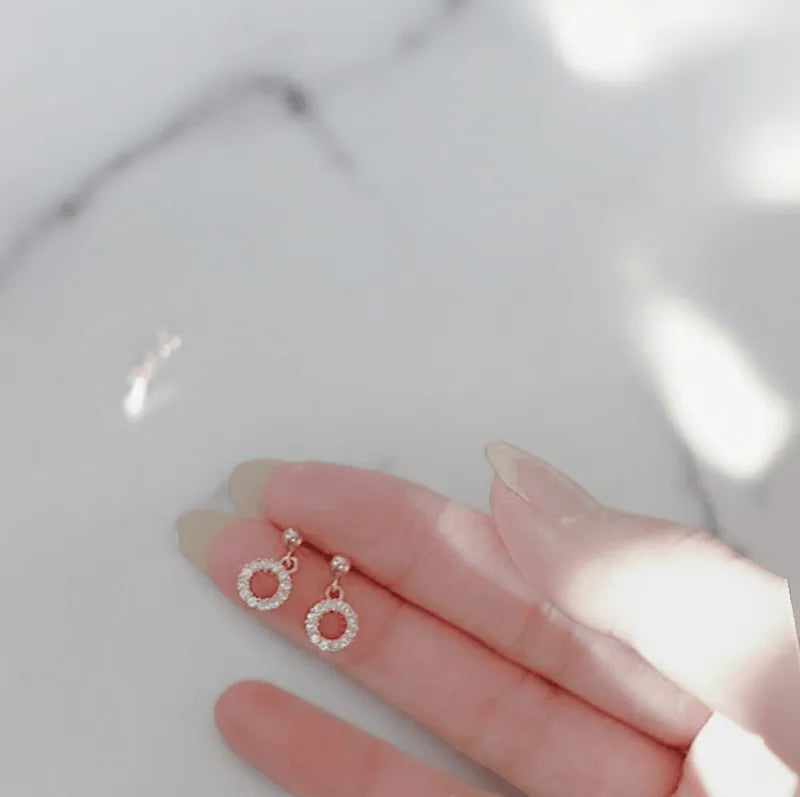 精緻鑽圈耳環-金 - NANOKA LIVING ｜和洋選品