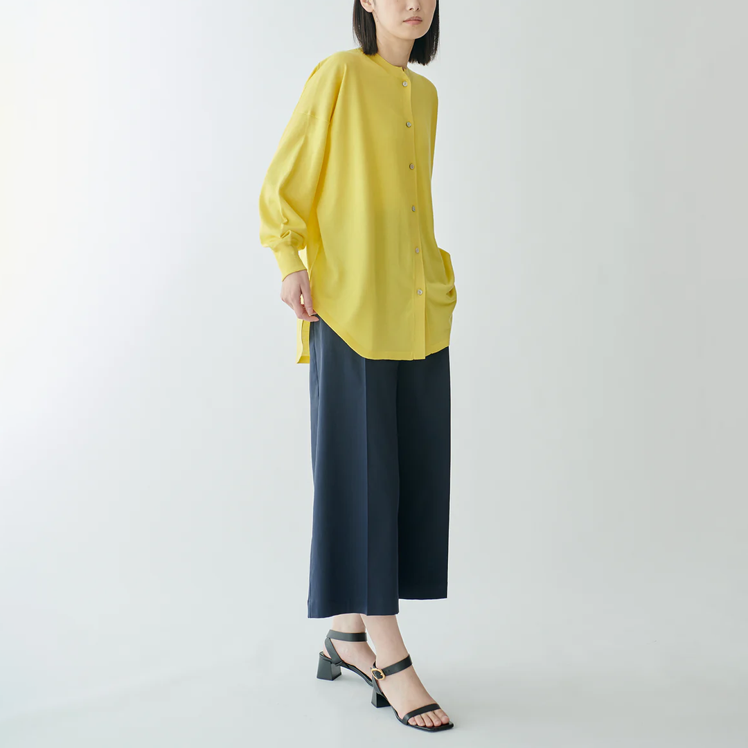 斜紋寬版八分褲 - 深藍｜BRAHMIN