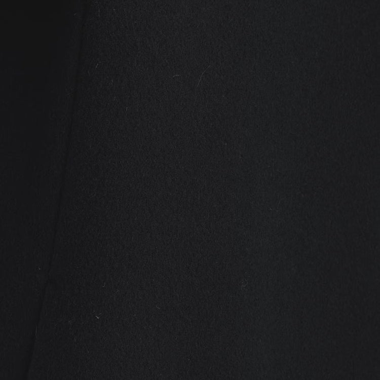 100％羊毛立領長版大衣 - 黑｜INDIVI 日本製