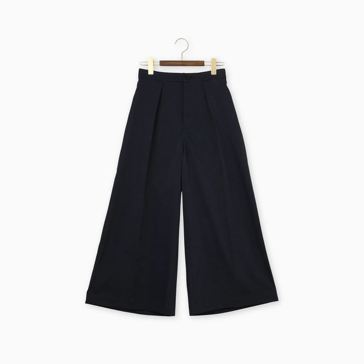 天絲丹寧打褶鬆緊長褲 - 靛藍｜BRAHMIN