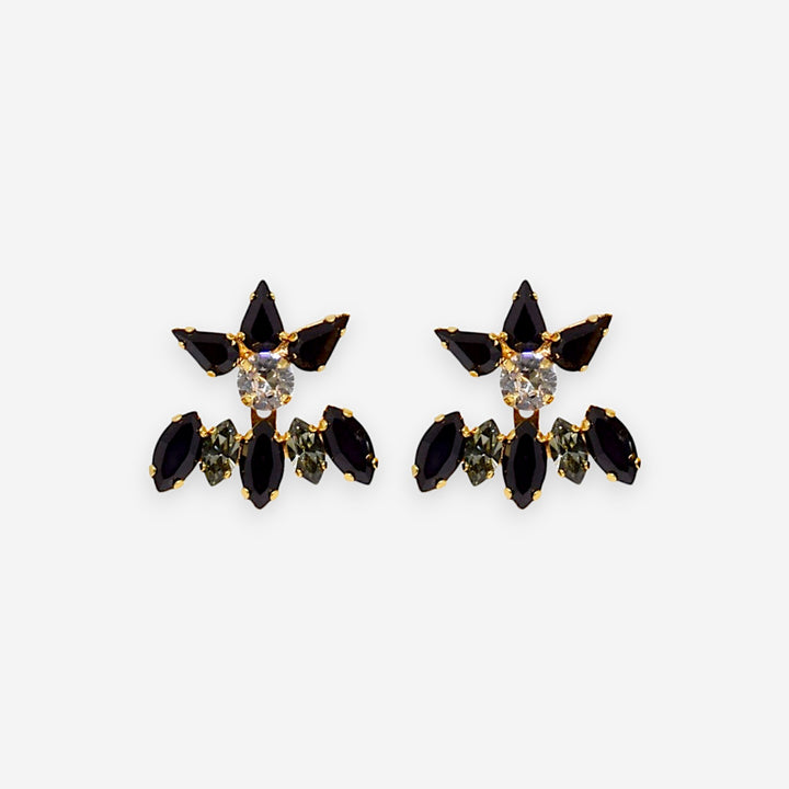 PETALS EAR JACKET - BLACK 耳夾款｜masae 日本製 NO.020059ER | 預購
