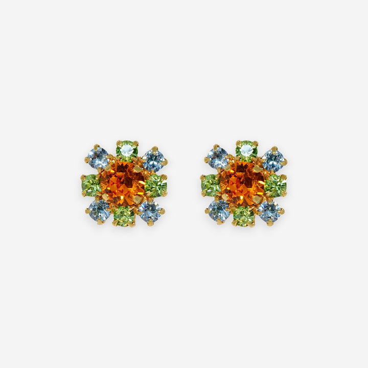 MINI FLOWER PIERCES - ORANGE 耳夾款｜masae 日本製 NO.020047ER | 預購