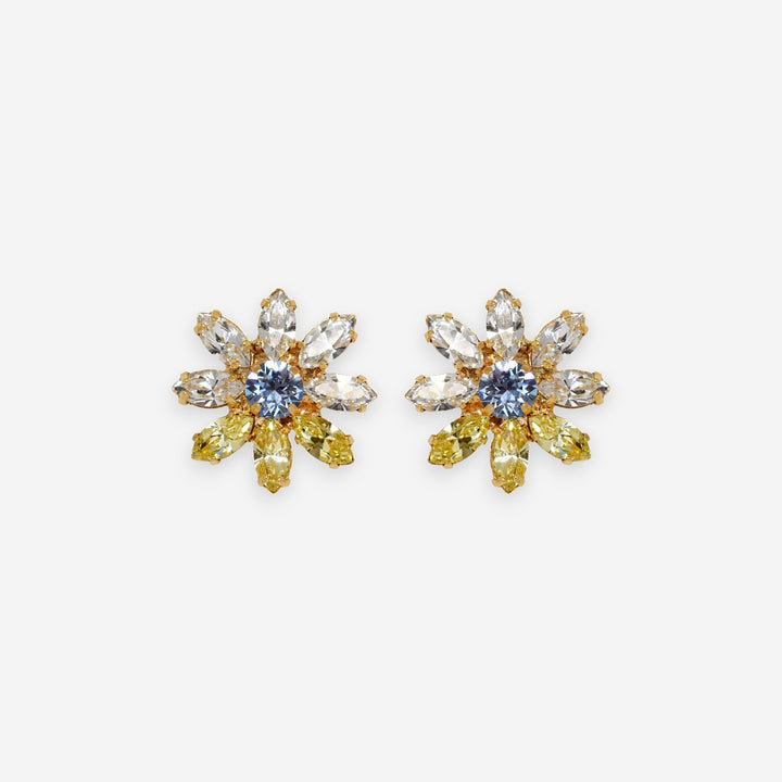 MINI BLOOM PIERCES - BLUE 耳針款｜masae 日本製 NO.020026 | 預購