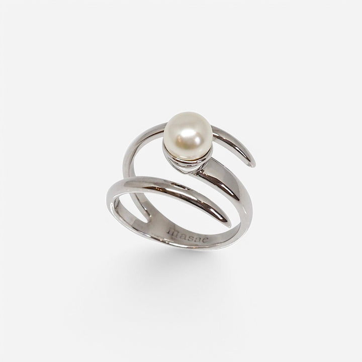 PEARL WRAP - SILVER 戒指｜masae 日本製 NO.060004 | 預購