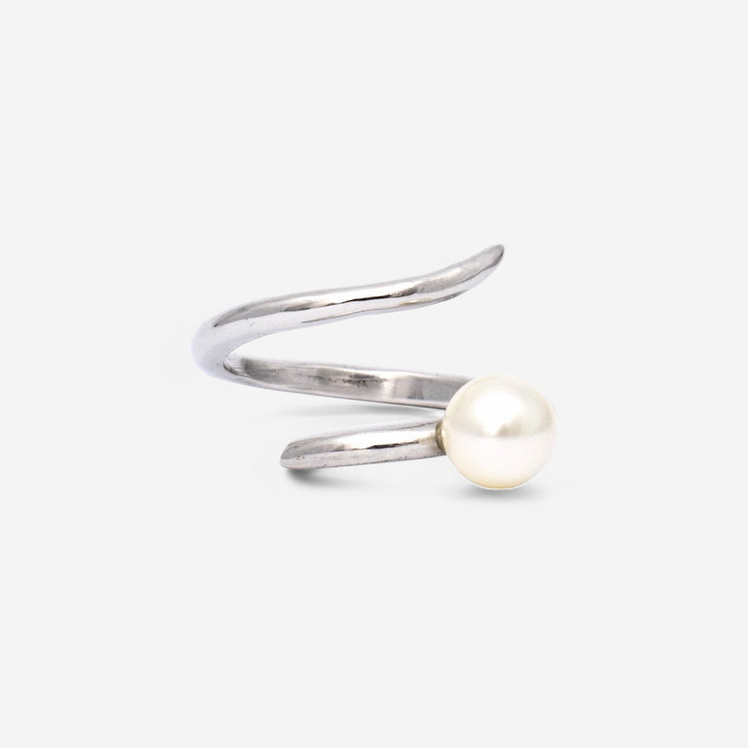 CURVE PEARL - SILVER 戒指｜masae 日本製 NO.060021 | 預購