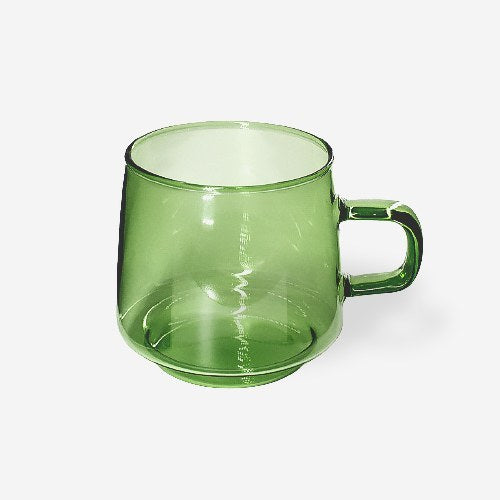日式玻璃咖啡杯 - 綠
