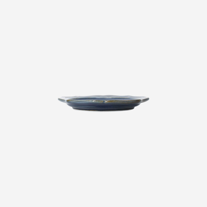 Vanves｜浮雕圓形小皿 - 海軍藍 日本美濃燒(12cm)