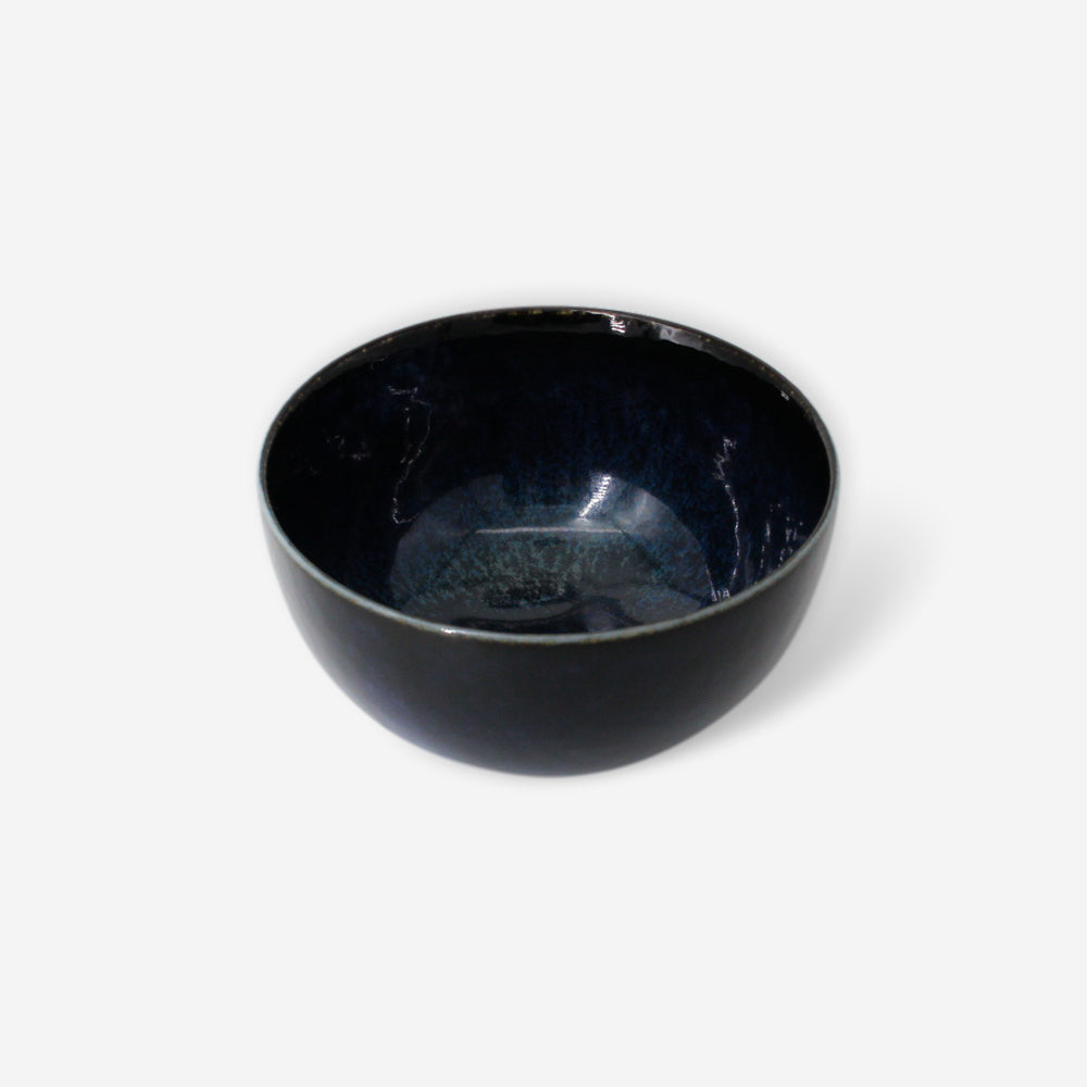 窯變日式蓋飯碗 - 海藍 日本美濃燒