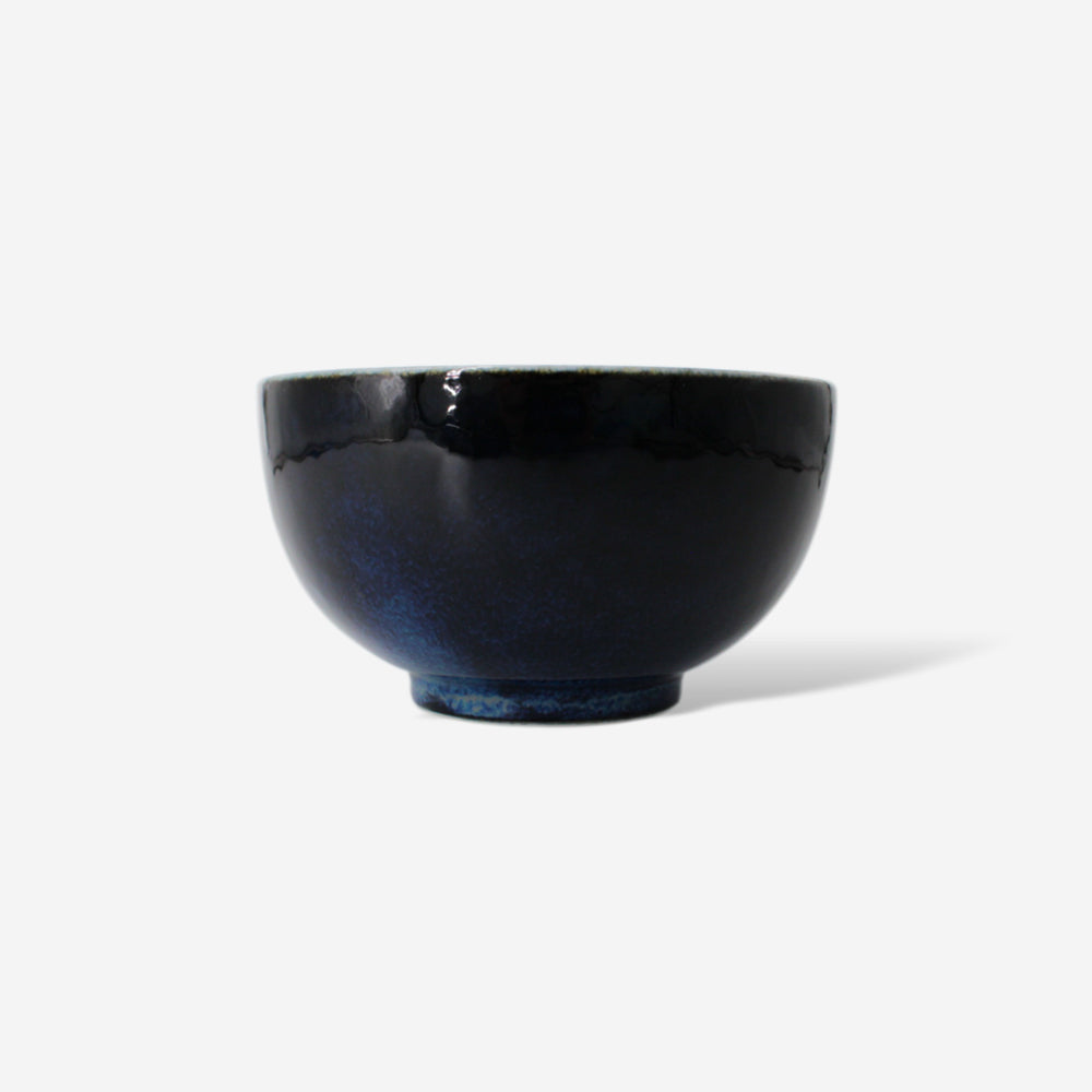 窯變日式蓋飯碗 - 海藍 日本美濃燒