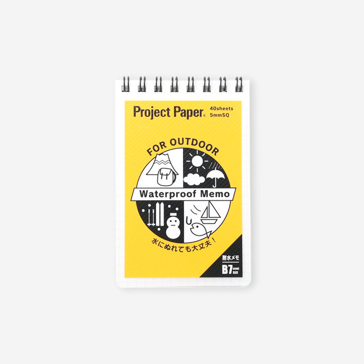 OKINA｜Project Paper B7防水筆記本-方格