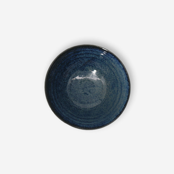 窯變日式飯碗 - 海藍 日本美濃燒