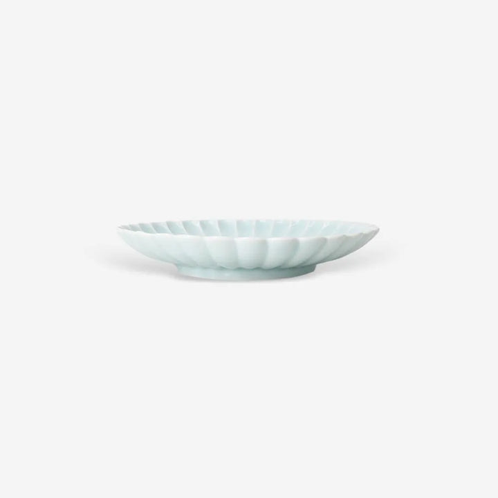 FUKUDA｜菊形小皿 - 青白釉 日本波佐見燒(15cm) - NANOKA LIVING ｜和洋選品