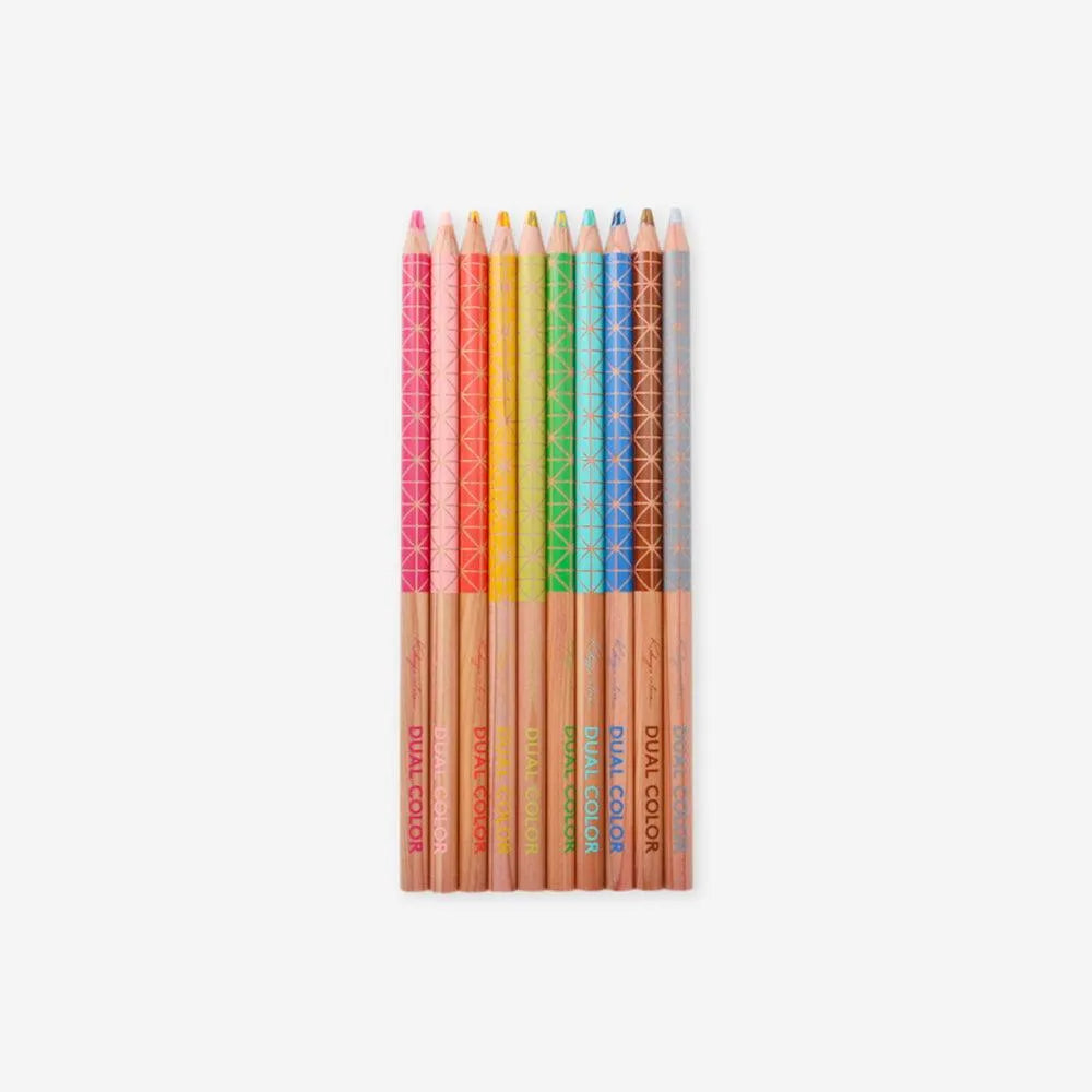 KOKUYO | Dual Color雙色色鉛筆 - 10色 日本製 - NANOKA LIVING ｜和洋選品